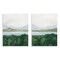 Stupell Industries View Over Mountain Trees 2pc Wall Plaque Art Set Design by Grace Popp
